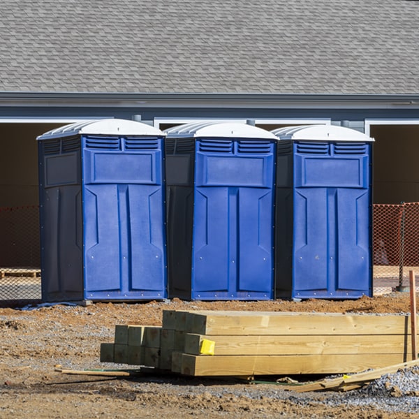is there a specific order in which to place multiple portable restrooms in Toledo Iowa